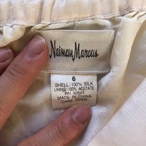 Neiman Marcus white silk pants